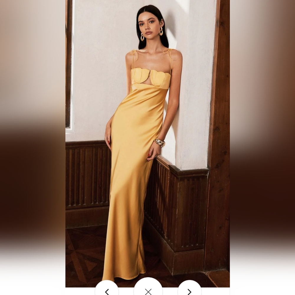 Commense Yellow Maxi Dress